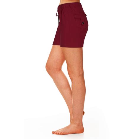 Red Womens Shorts Pants Leggings Tights Shorts for Ladies Work Out ...
