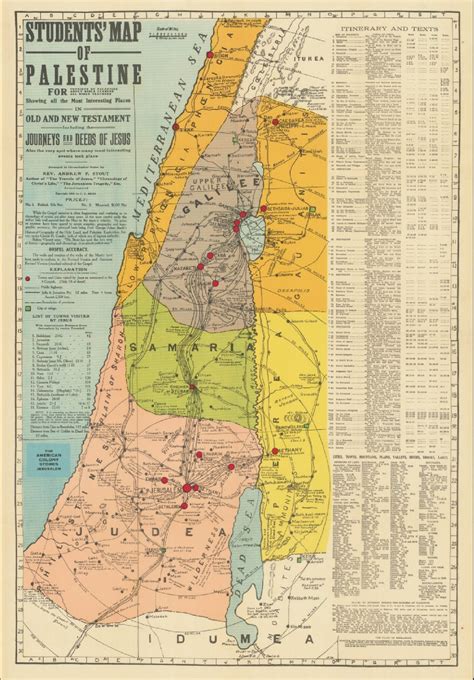 Palestine Student Map, Digital Download, School Map, Jerusalem ...