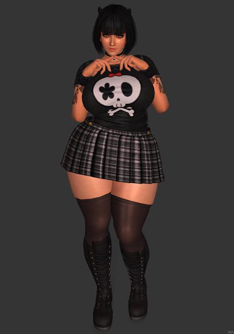 Momiji - Your Big ass goth Girlfriend #04 (v2) by Chiro27 on DeviantArt