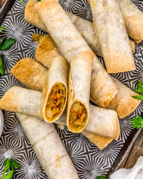 Vegan Baked “Egg” Rolls - Monkey and Me Kitchen Adventures