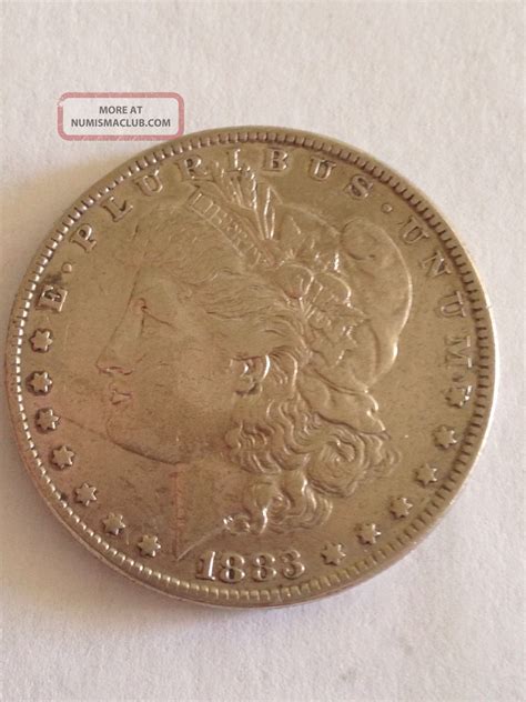 1883 Morgan Silver Dollar Coin Very Little Ware