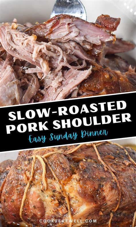 Roasted Pork Shoulder | Pork shoulder roast, Pork roast recipes, Slow ...