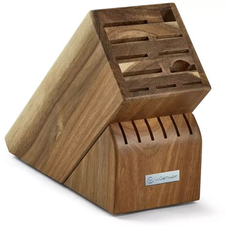 Wusthof 17-Slot Acacia Knife Block - Browns Kitchen