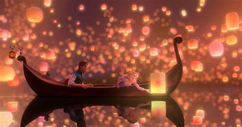 49 Movie Scenes That Are Simply Beautiful | Tangled lanterns scene ...
