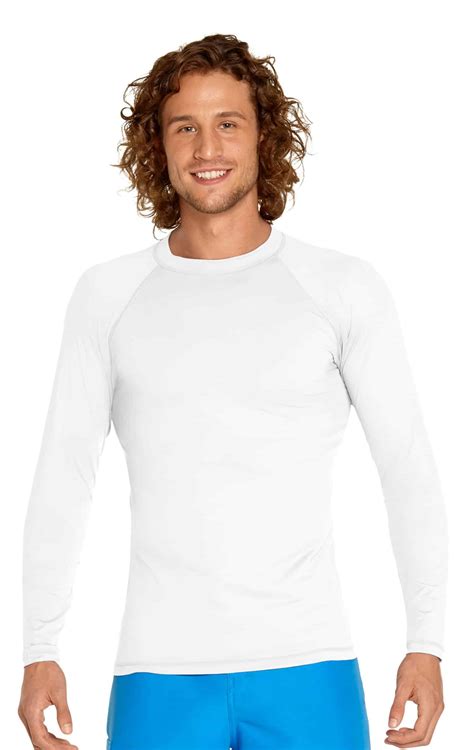 Men's Long Sleeve Rash Guard – White - Wet Effect, Inc.
