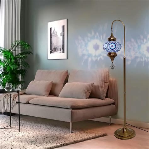 DXYKOPA Enchanting Turkish Mosaic Floor Lamp - Moroccan Swan Neck ...