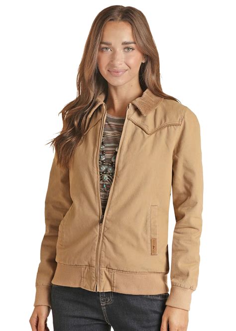 Womens Tan Cotton Canvas Jacket – Claytons Western & Outdoors