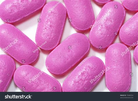 Pink Oblong Pill