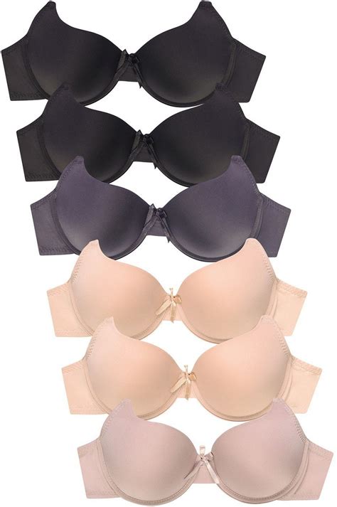 247 Frenzy 247FA-BR4337P6-32B Womens Essentials Full Coverage Cotton ...