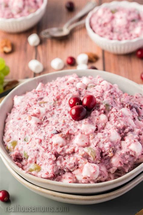 Cranberry Fluff with Video - Easy Holiday Recipe ⋆ Real Housemoms