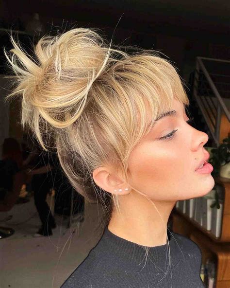 Updo With Bangs