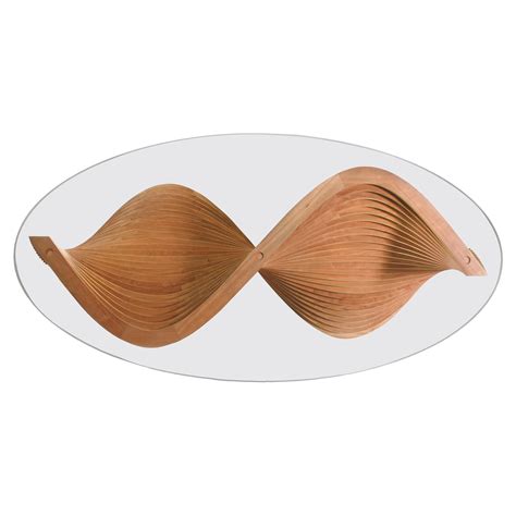 Sidewinder II Contemporary Cherry Wood Coffee Table by David Tragen For Sale at 1stDibs