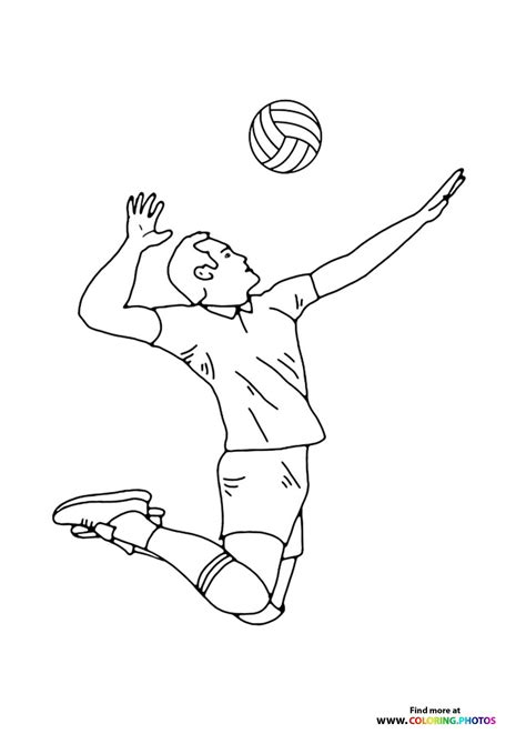Coloring Pages Volleyball [2025]