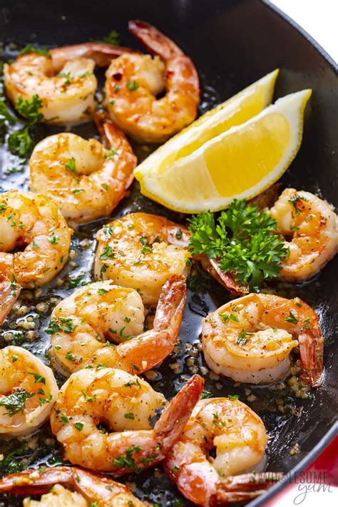 Lemon Garlic Butter Shrimp (Super Fast!) | Wholesome Yum | Shrimp ...