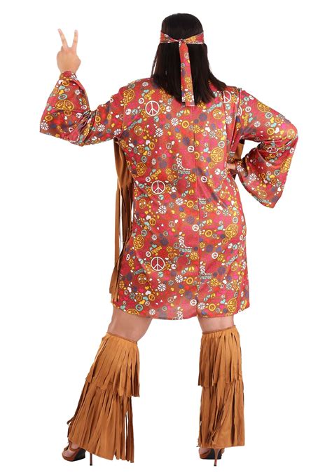 Plus Size Women's Peace & Love Costume | Hippie Costumes