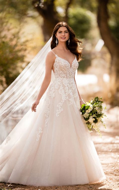 Modern Boho Wedding Dress - Essense of Australia Wedding Dresses