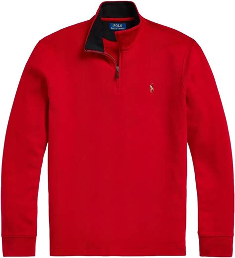 POLO RALPH LAUREN Men's Classic Estate-Rib Quarter-Zip Pullover Sweater ...
