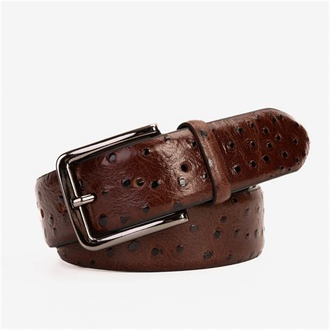 The Dallas Brown Calfskin Belt - Vinci Leather Shoes