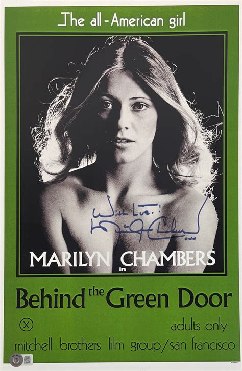 Lot Detail - Marilyn Chambers Signed 11" x 17" "Behind the Green Door ...