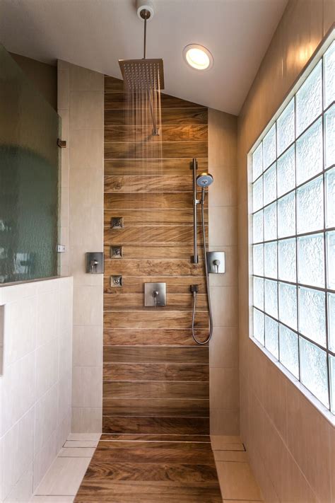 Wood Tile Shower