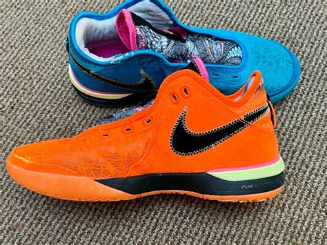 Nike Zoom Lebron NXXT Gen Blue/Orange Basketball Shoes - Gem