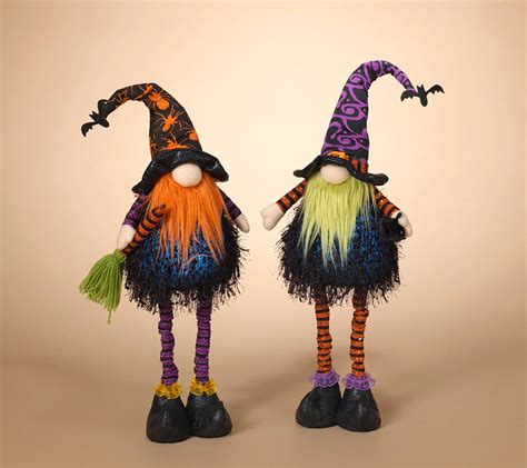 Set of 2 Plush Standing Spooky Halloween Gnom es by Gerson Co - QVC.com