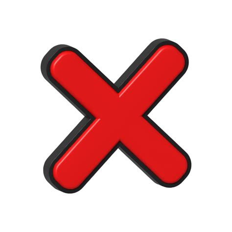 Red X Transparent. red x cross on transparent background 46331253 PNG