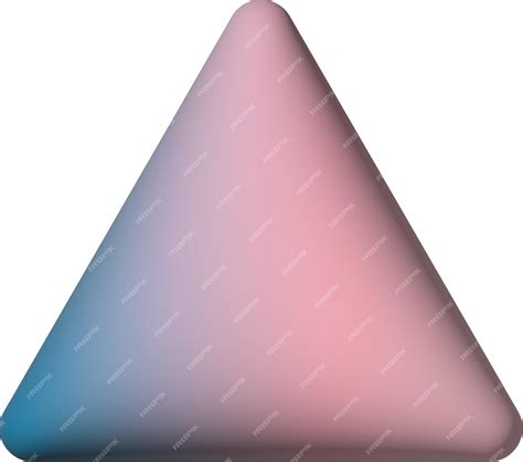 Premium Vector | Metal 3d triangle shape