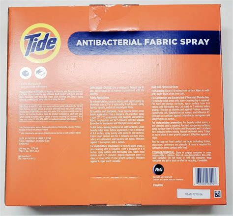 Tide Antibacterial Fabric Spray Directions at Bianca Wilson blog