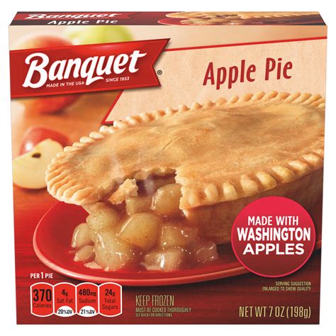 Banquet Apple Pie, Frozen Dessert, 7 oz (Frozen) - Walmart.com