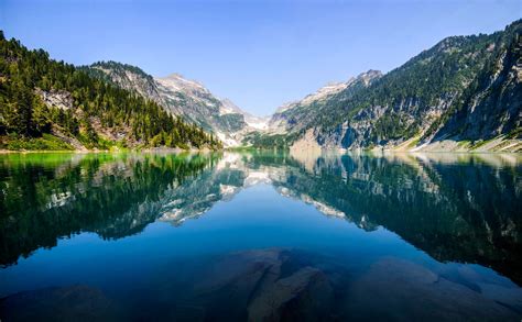 water, Reflection, Lake, Mountain, Forest, Blue, Peaceful, Nature ...