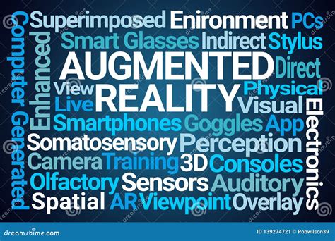 Augmented Reality Word Cloud Stock Illustration - Illustration of ...