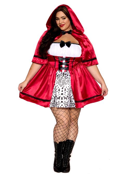 Women's Plus Size Gothic Red Riding Hood Costume | Storybook Costumes