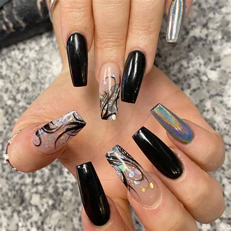 Beautiful Black Nails Art – ADDICFASHION