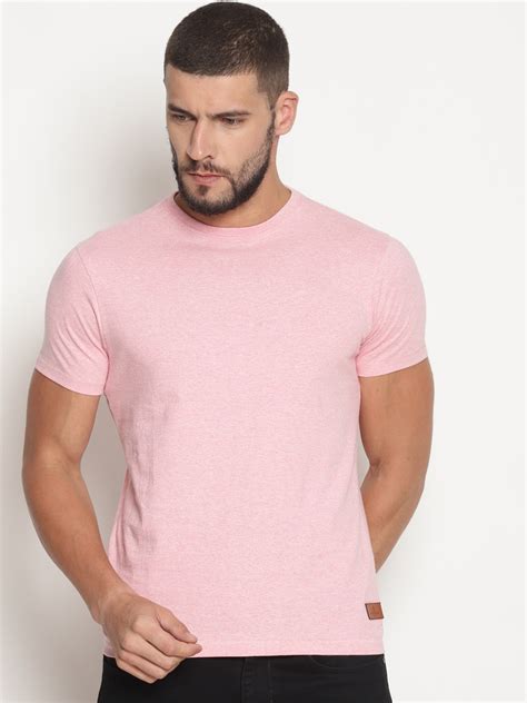 Pink t shirt mens online