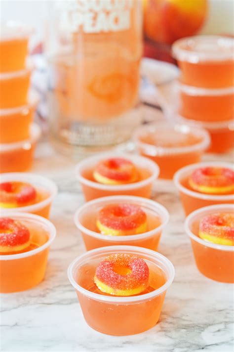 Peach Vodka Jello Shots
