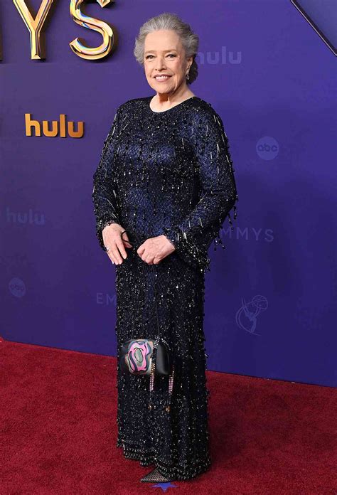 Kathy Bates Rewears Sneex Heels with Cinched Suit at SAG Awards 2025