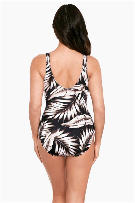 Miraclesuit Oasis Colorblock It's A Wrap One Piece Swimsuit