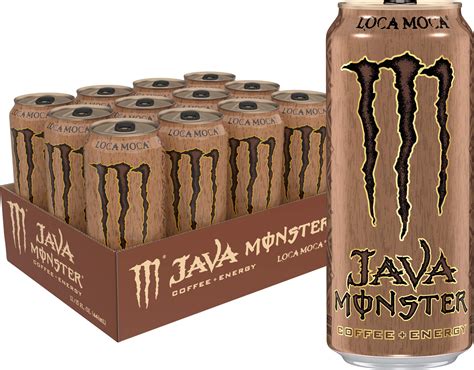 Monster Energy Java Loca Moca, Coffee + Energy Drink, 15 Ounce (Pack of ...