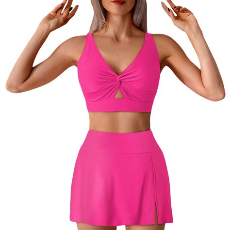 Bikini Set For Women Swimsuits 2025 Swim Skirts With Removable Pads ...