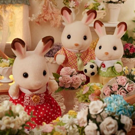 CHOCOLATE RABBIT FAMILY CALICO CRITTERS - THE TOY STORE