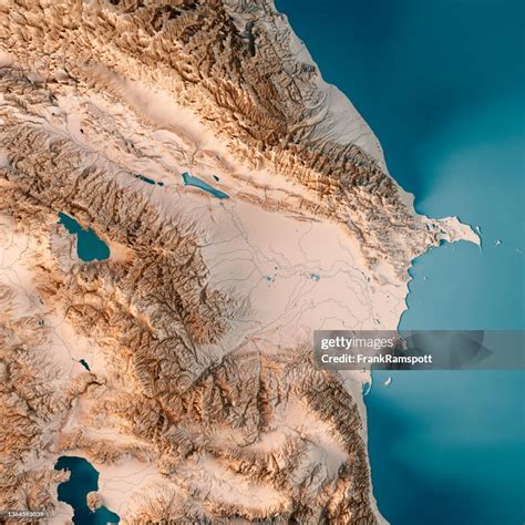 Azerbaijan 3d Render Topographic Map Neutral High-Res Stock Photo - Getty Images