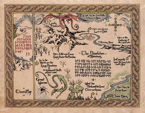 The Hobbit Map by J.R.R. Tolkien