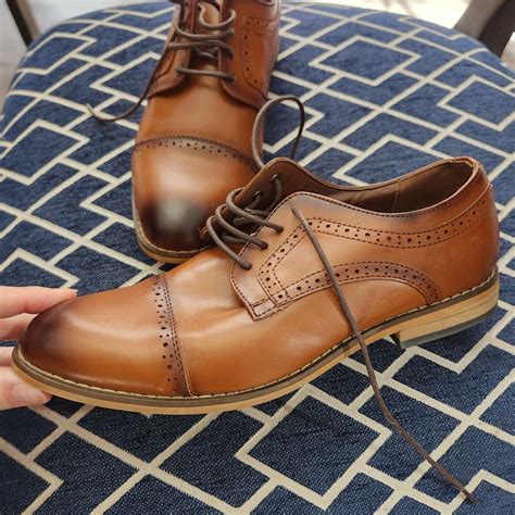 Boys Brown Dress Shoes - Depop