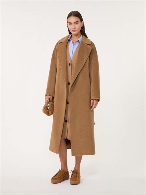 Long wool and alpaca coat, camel | Weekend Max Mara