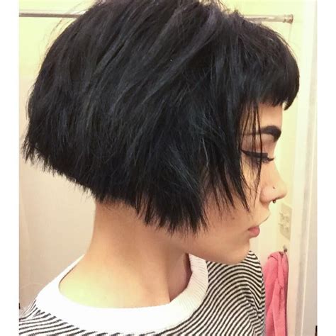 11+ Divine Undercut Bob With Bangs