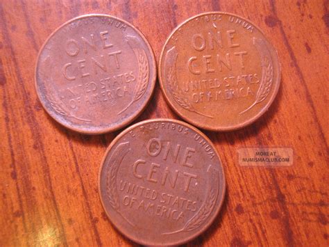21 1958 P D Pennies Penny Wheat Lincoln Circulated Ungraded One Cent