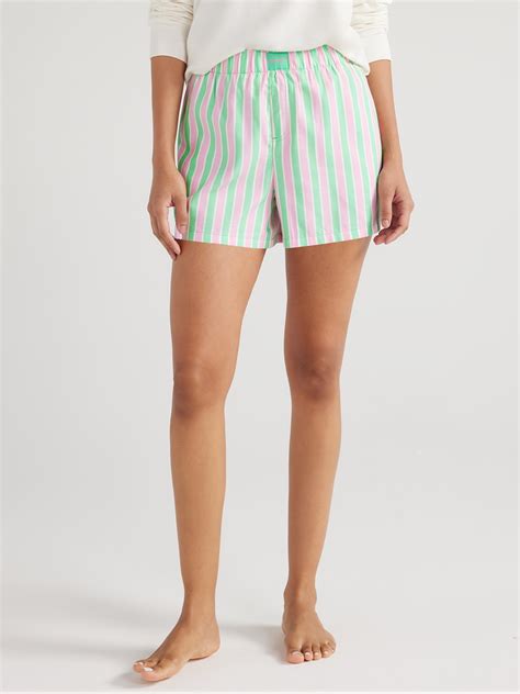 Joyspun Women's Woven Pajama Boxer Shorts, Sizes XS to 3X - Walmart.com