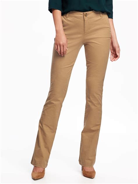 Mid-Rise Boot-Cut Khakis for Women | Old Navy | Khaki pants women ...