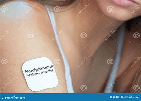 Norelgestromin+Ethinyl Estradiol Transdermal Patch Stock Photo - Image ...
